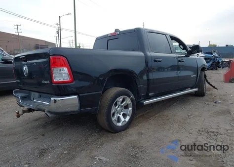 2021 Ram 1500 Big Horn 4X4 5'7 Box из США, поврежденный, VIN 1C6SRFFT5MN792309